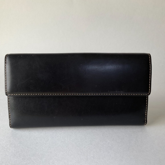 Coach Women’s Wallet - Black Leather - Picture 2 of 5